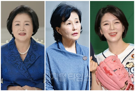 (왼쪽부터) 문재인 전 대통령 부인 김정숙 여사, 전여옥 전 국회의원, 배현진 국민의힘 의원. <디지털타임스 DB, 배현진 SNS>